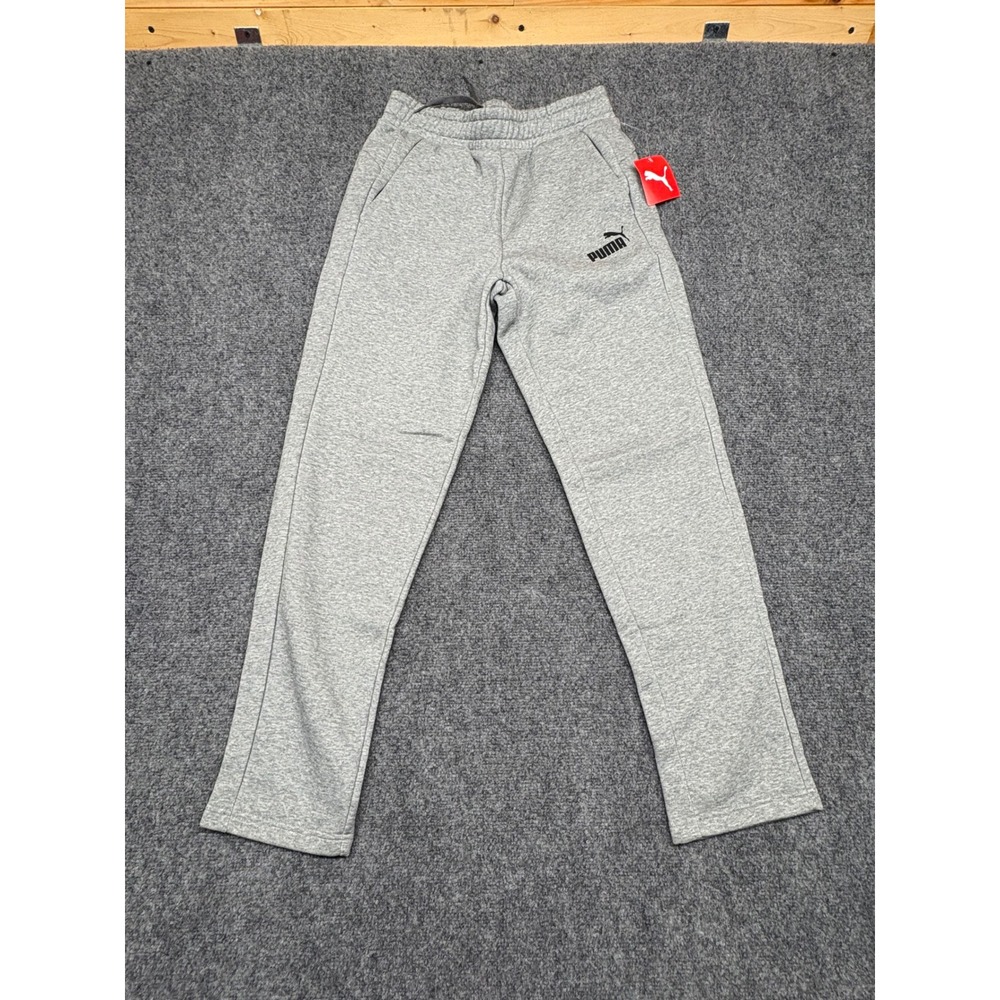 Puma ESS Tapered Pants FL Medium Gray Heather Sweatpants 848767 02 Mens Small